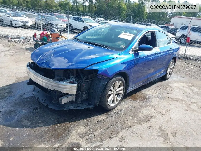 1C3CCCAB1FN579697 2015 Chrysler 200 Limited