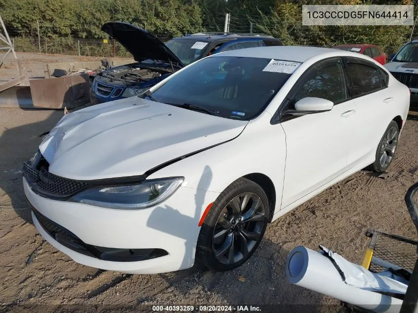 1C3CCCDG5FN644414 2015 Chrysler 200 S