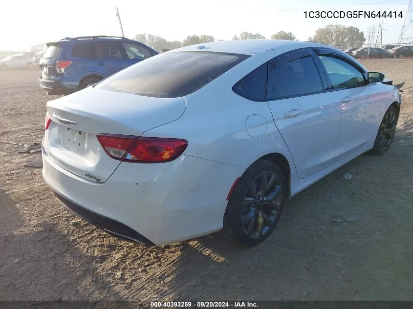 1C3CCCDG5FN644414 2015 Chrysler 200 S