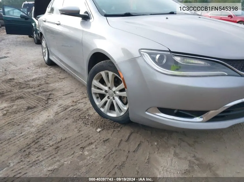 2015 Chrysler 200 C VIN: 1C3CCCCB1FN545398 Lot: 40397743