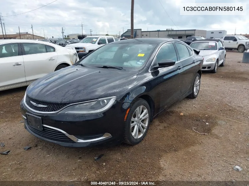 1C3CCCAB0FN580145 2015 Chrysler 200 Limited