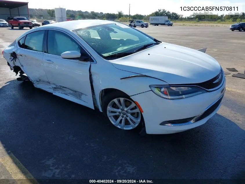 2015 Chrysler 200 Limited VIN: 1C3CCCAB5FN570811 Lot: 40402024