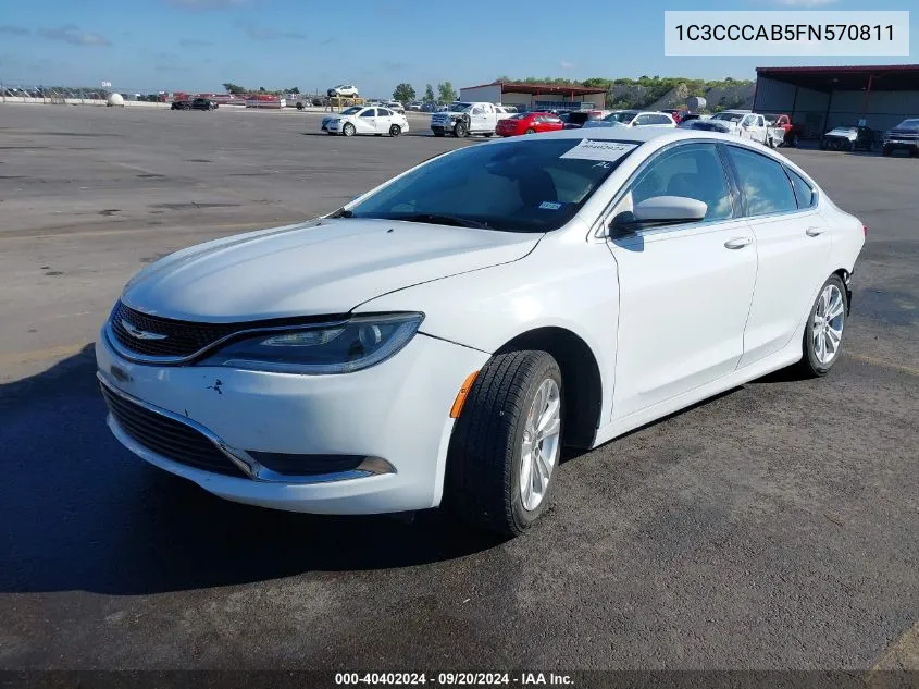 1C3CCCAB5FN570811 2015 Chrysler 200 Limited