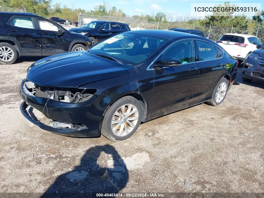 1C3CCCEG6FN593116 2015 Chrysler 200 C