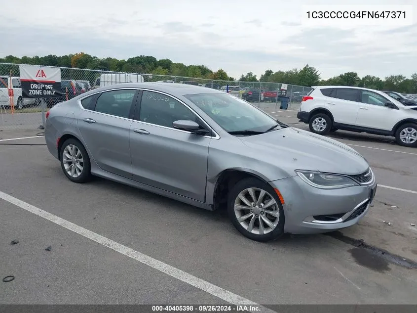 1C3CCCCG4FN647371 2015 Chrysler 200 C