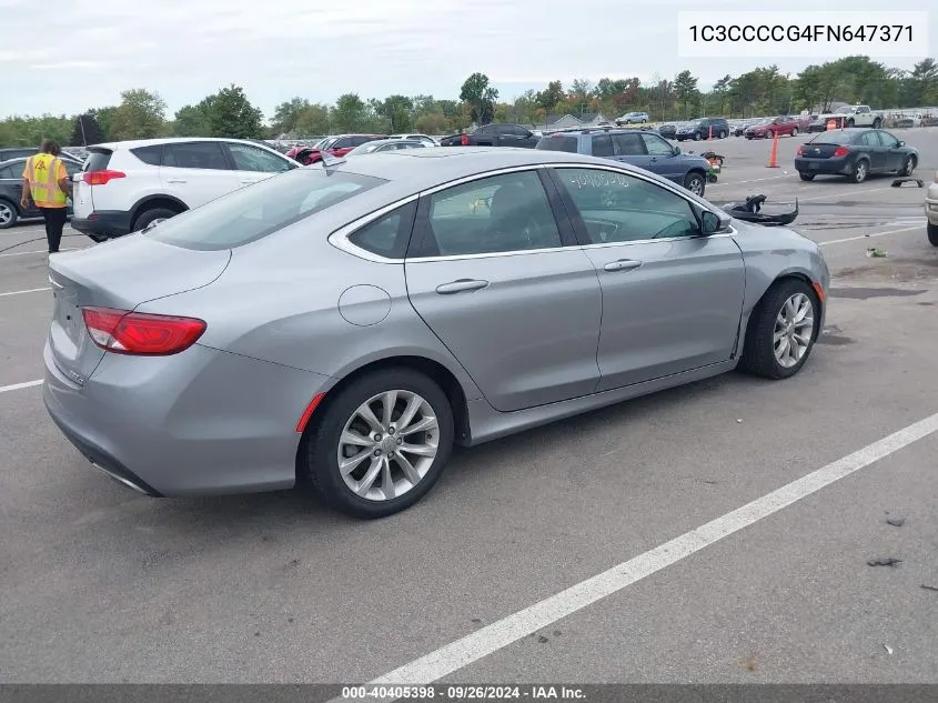 1C3CCCCG4FN647371 2015 Chrysler 200 C