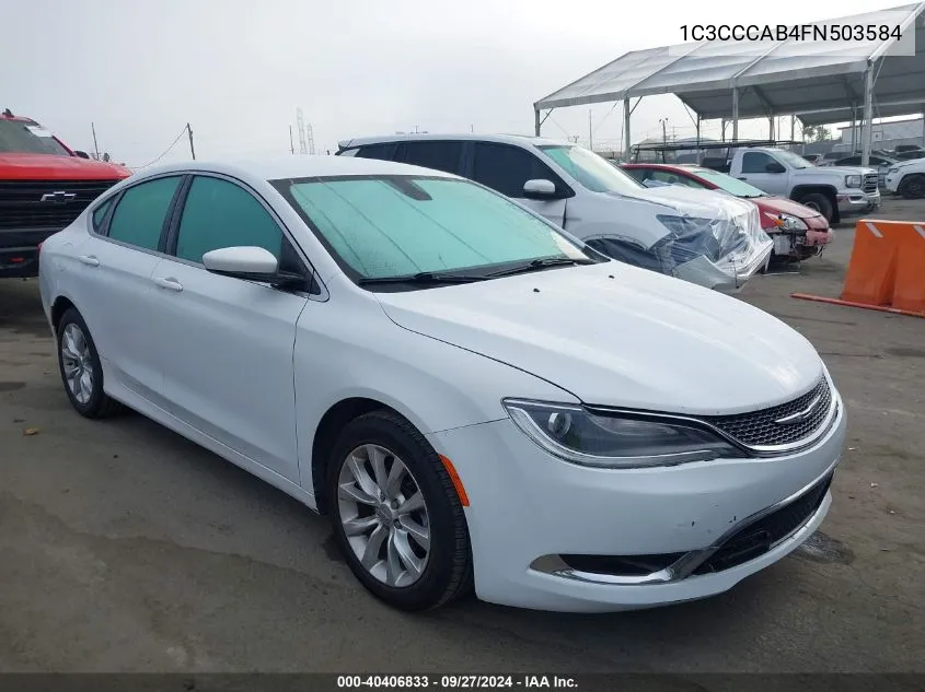 2015 Chrysler 200 Limited VIN: 1C3CCCAB4FN503584 Lot: 40406833