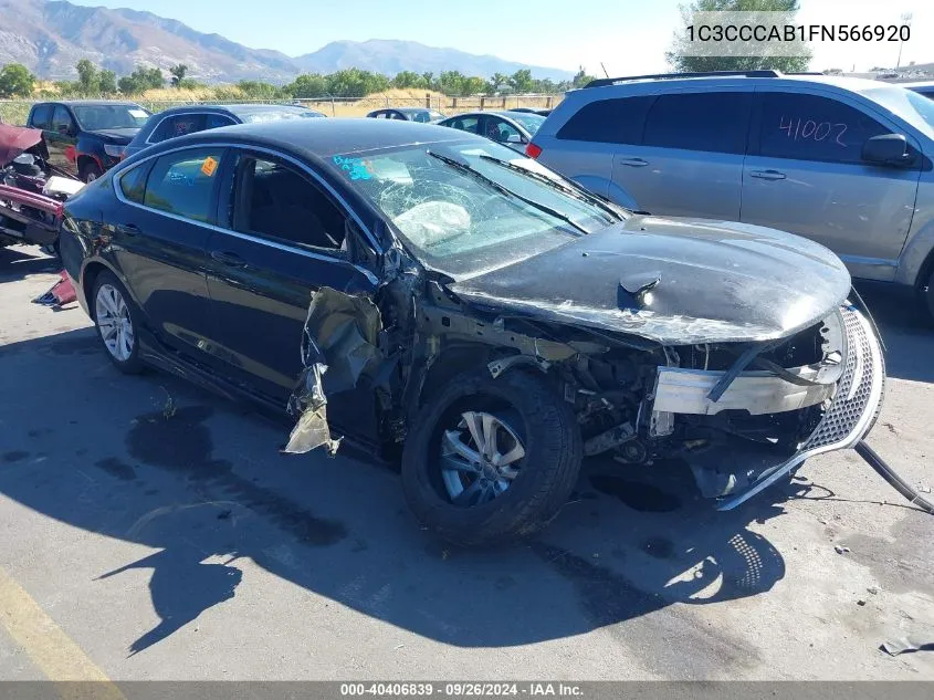 2015 Chrysler 200 Limited VIN: 1C3CCCAB1FN566920 Lot: 40406839