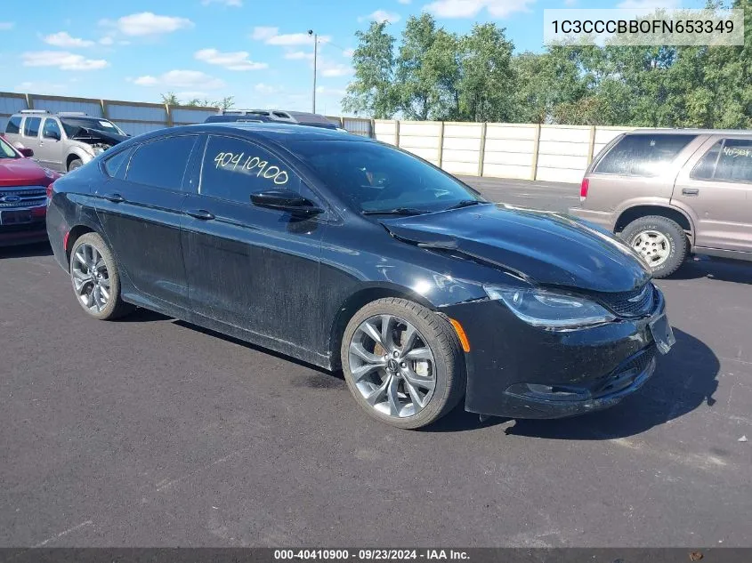 2015 Chrysler 200 S VIN: 1C3CCCBBOFN653349 Lot: 40410900