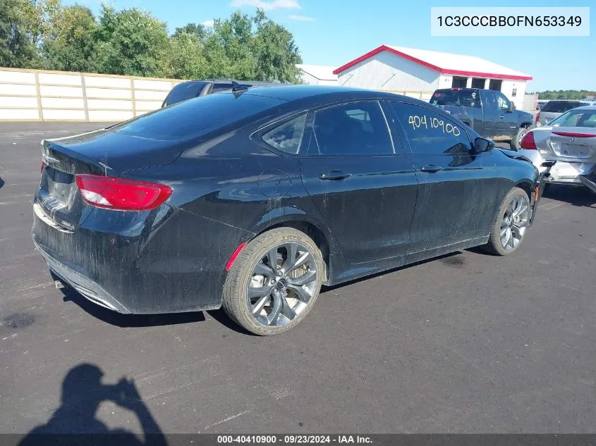 2015 Chrysler 200 S VIN: 1C3CCCBBOFN653349 Lot: 40410900