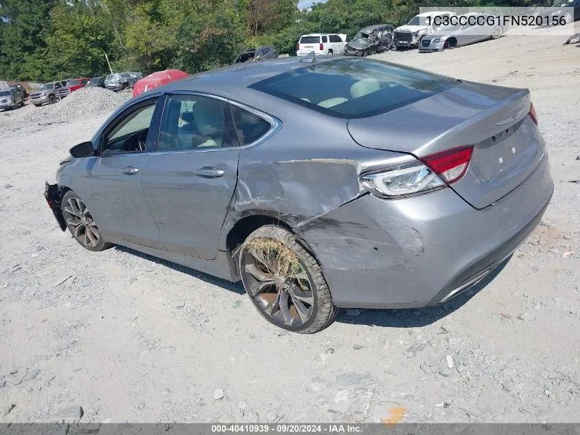 2015 Chrysler 200 C VIN: 1C3CCCCG1FN520156 Lot: 40410939