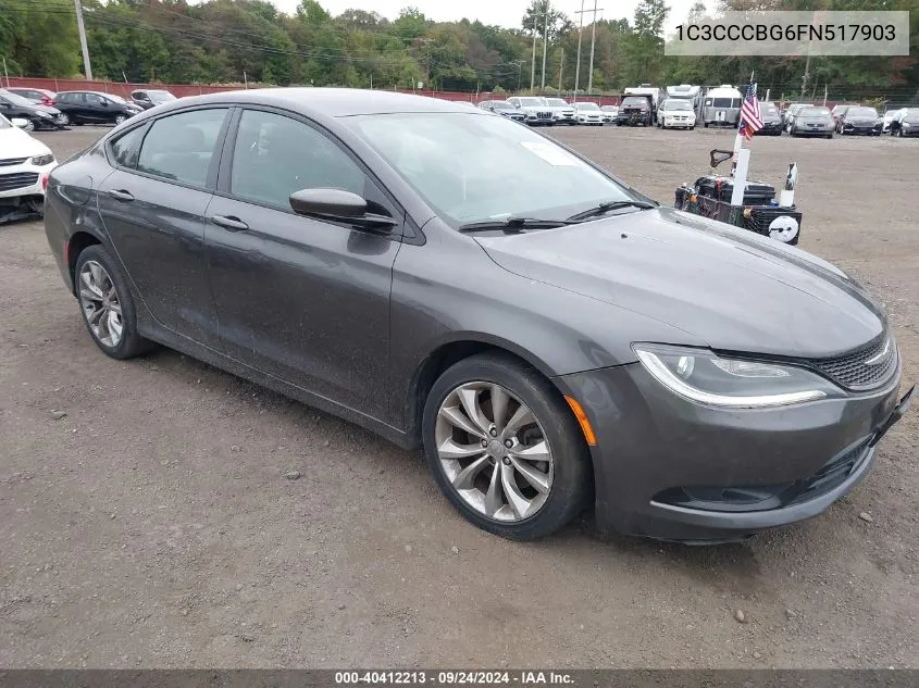 2015 Chrysler 200 S VIN: 1C3CCCBG6FN517903 Lot: 40412213