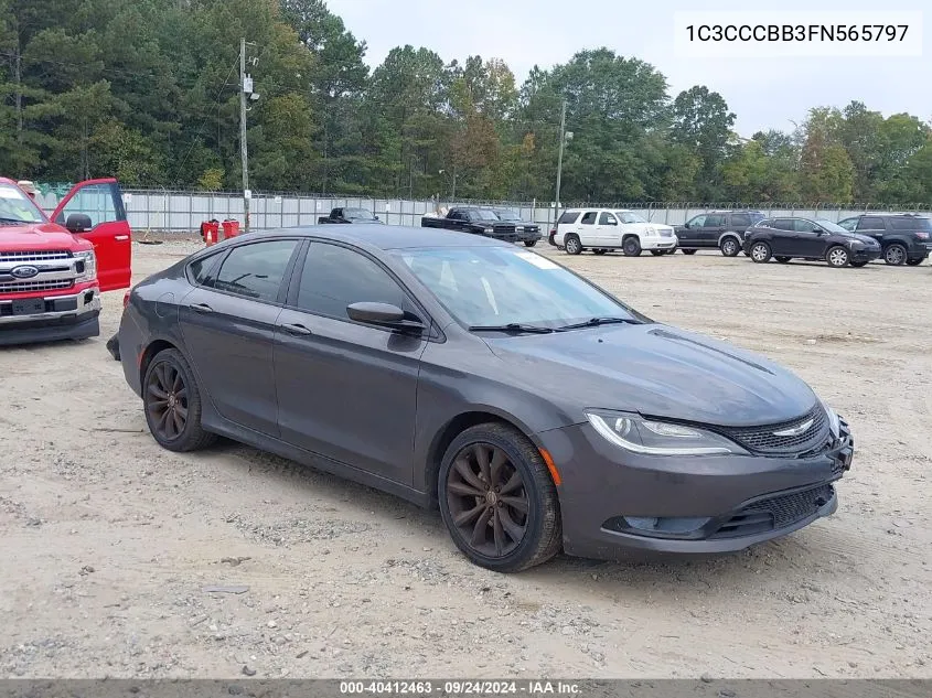 2015 Chrysler 200 S VIN: 1C3CCCBB3FN565797 Lot: 40412463