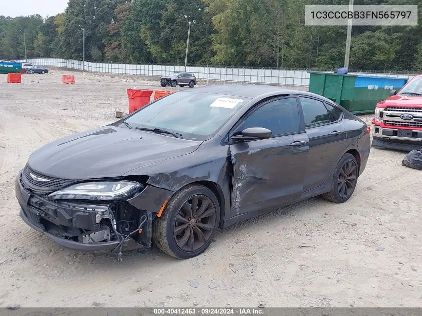 2015 Chrysler 200 S VIN: 1C3CCCBB3FN565797 Lot: 40412463