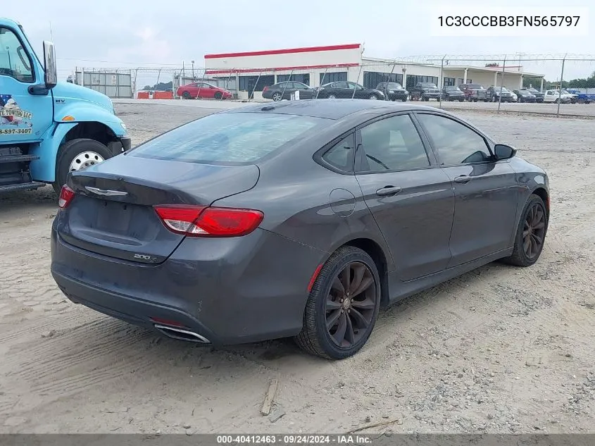 1C3CCCBB3FN565797 2015 Chrysler 200 S