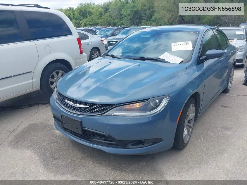 2015 Chrysler 200 S VIN: 1C3CCCDG3FN656898 Lot: 40417728