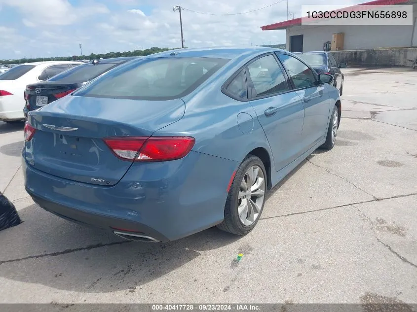 2015 Chrysler 200 S VIN: 1C3CCCDG3FN656898 Lot: 40417728