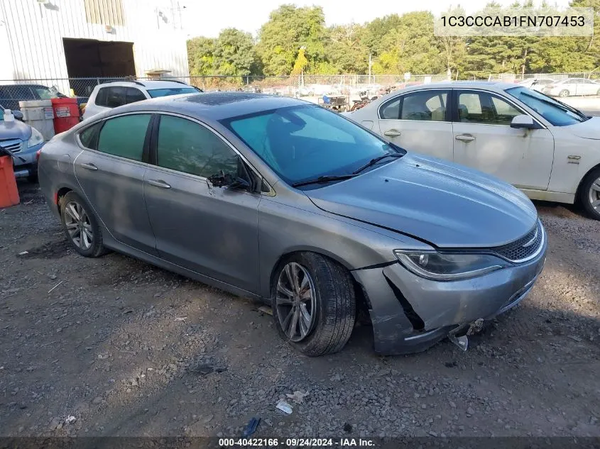 1C3CCCAB1FN707453 2015 Chrysler 200 Limited