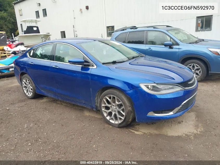 2015 Chrysler 200 C VIN: 1C3CCCEG6FN592970 Lot: 40433919