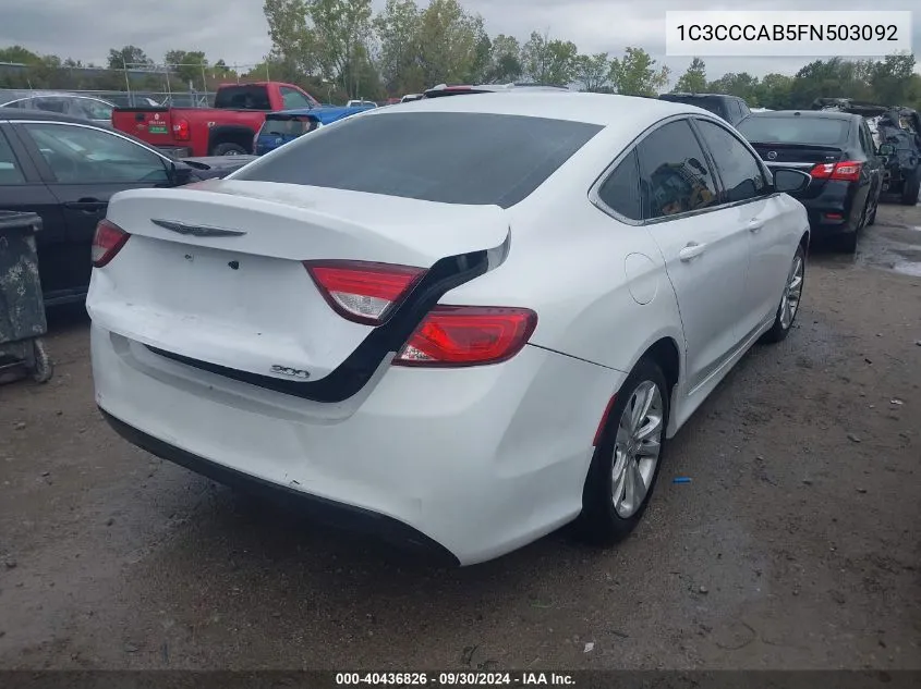 1C3CCCAB5FN503092 2015 Chrysler 200 Limited