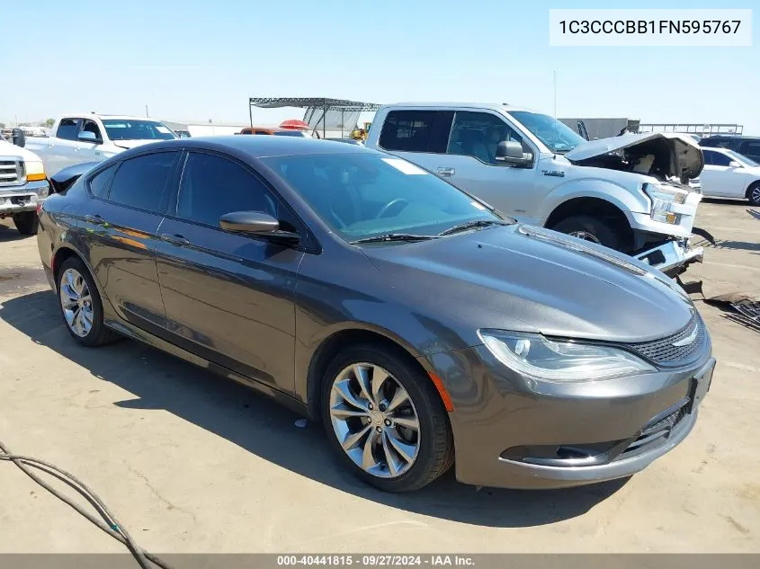 2015 Chrysler 200 S VIN: 1C3CCCBB1FN595767 Lot: 40441815