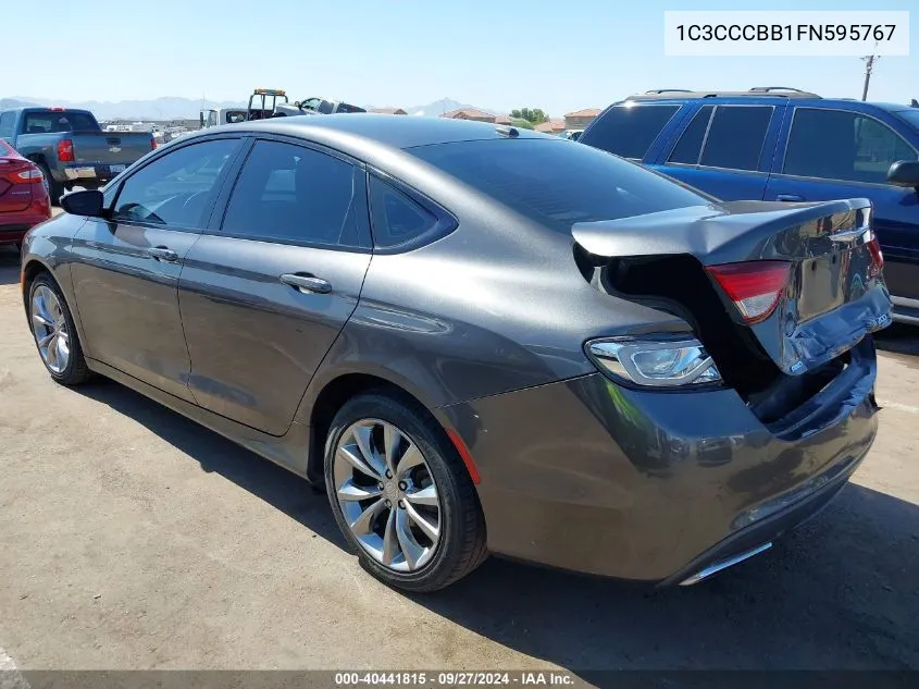 2015 Chrysler 200 S VIN: 1C3CCCBB1FN595767 Lot: 40441815