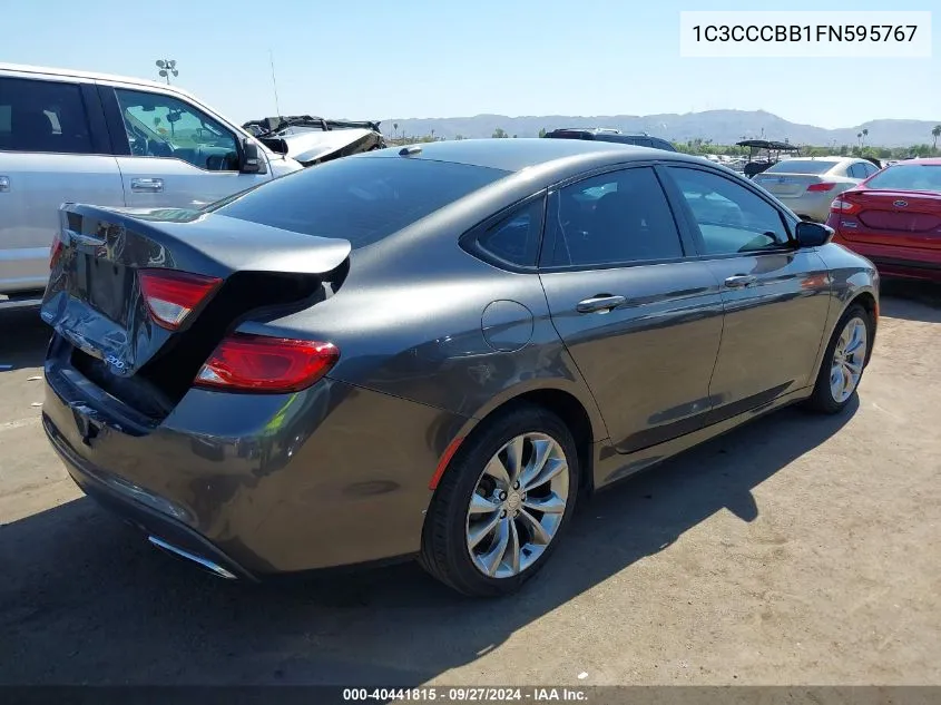 2015 Chrysler 200 S VIN: 1C3CCCBB1FN595767 Lot: 40441815