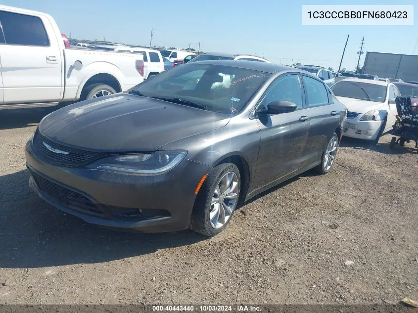 1C3CCCBB0FN680423 2015 Chrysler 200 S