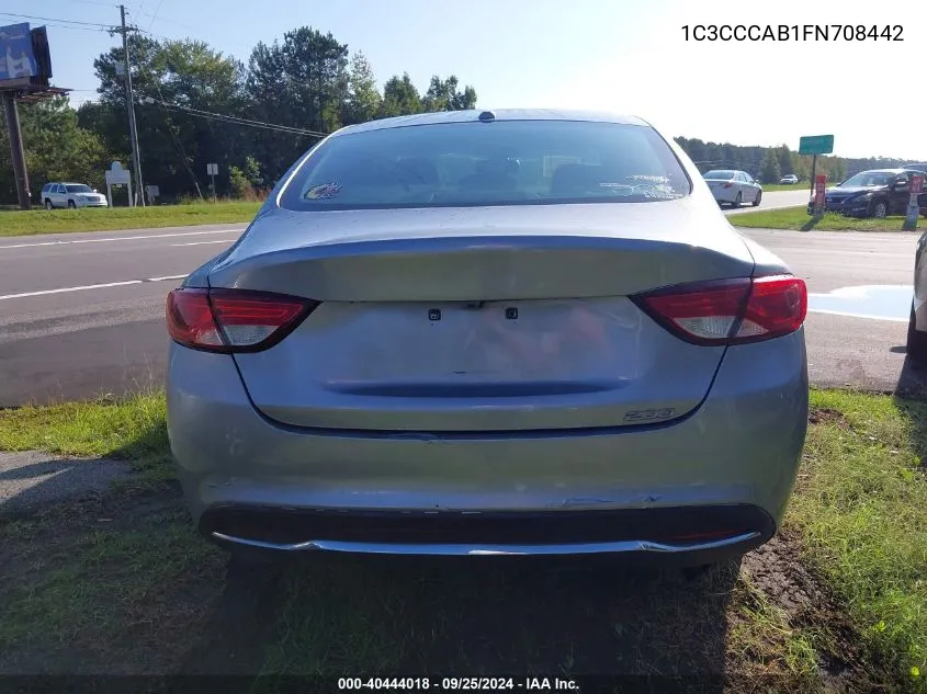 1C3CCCAB1FN708442 2015 Chrysler 200 Limited