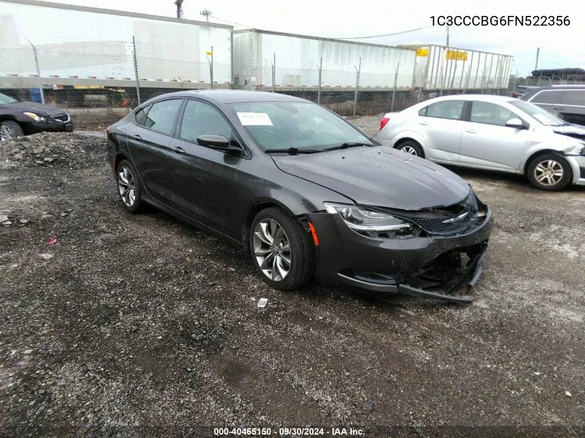 2015 Chrysler 200 S VIN: 1C3CCCBG6FN522356 Lot: 40465150