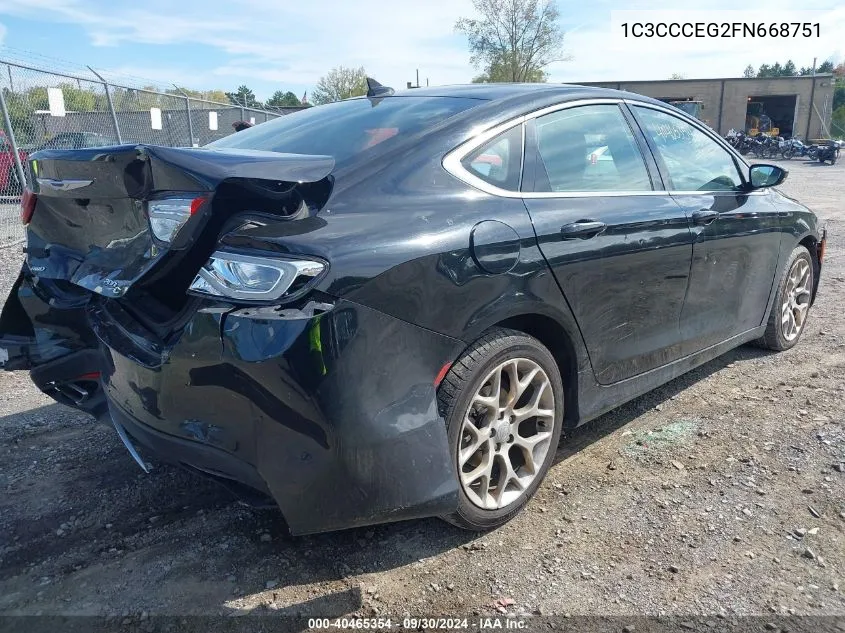 1C3CCCEG2FN668751 2015 Chrysler 200 C