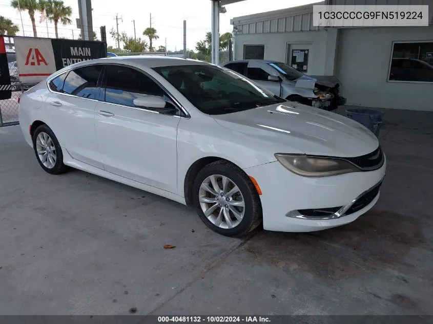 2015 Chrysler 200 C VIN: 1C3CCCCG9FN519224 Lot: 40481132