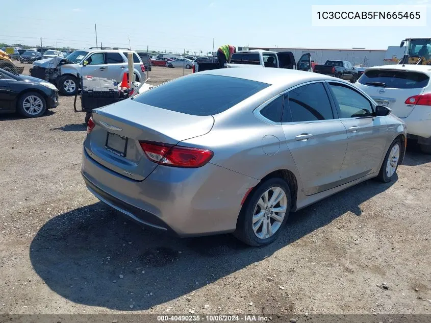 2015 Chrysler 200 Limited VIN: 1C3CCCAB5FN665465 Lot: 40490235