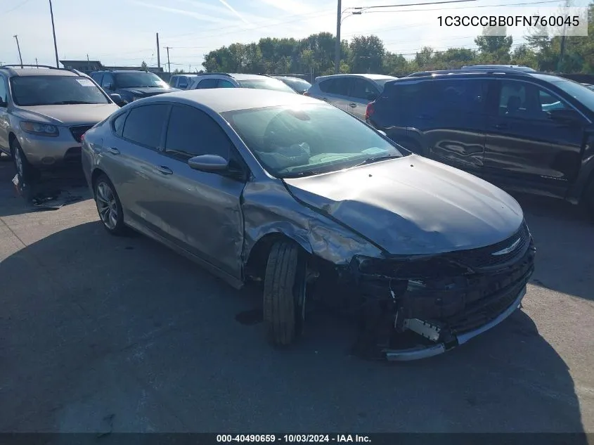 1C3CCCBB0FN760045 2015 Chrysler 200 S