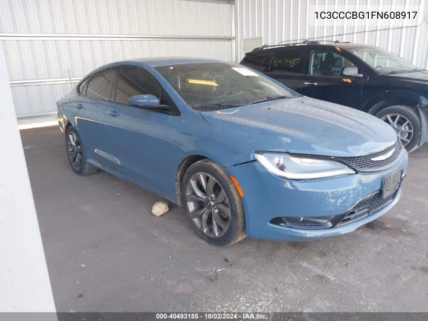 2015 Chrysler 200 S VIN: 1C3CCCBG1FN608917 Lot: 40493185