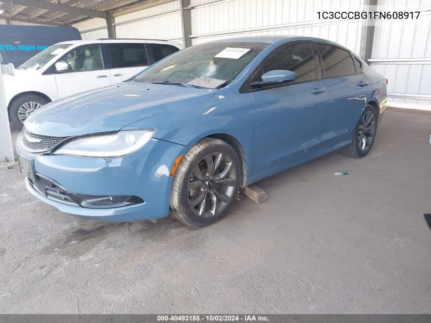 2015 Chrysler 200 S VIN: 1C3CCCBG1FN608917 Lot: 40493185