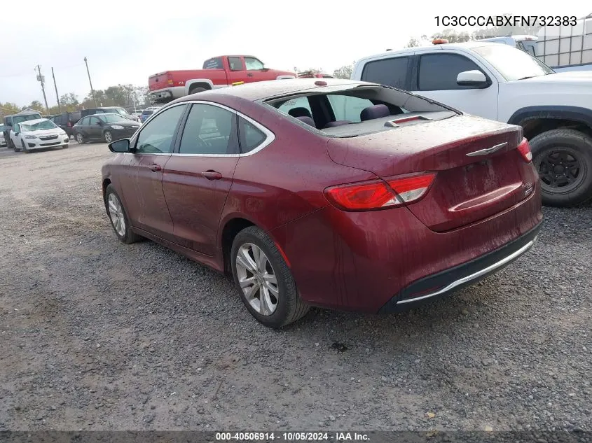 2015 Chrysler 200 Limited VIN: 1C3CCCABXFN732383 Lot: 40506914