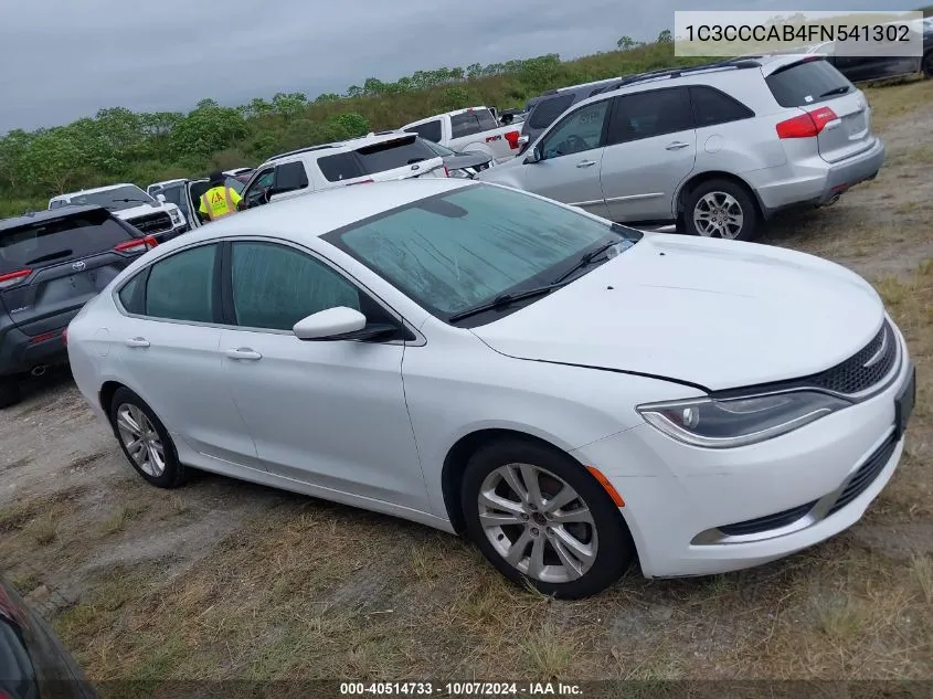 2015 Chrysler 200 Limited VIN: 1C3CCCAB4FN541302 Lot: 40514733