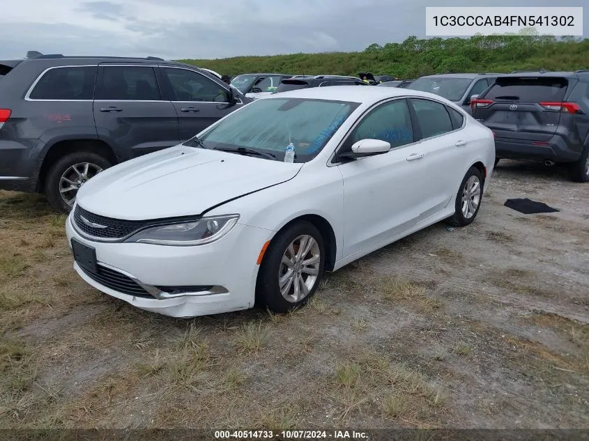 2015 Chrysler 200 Limited VIN: 1C3CCCAB4FN541302 Lot: 40514733