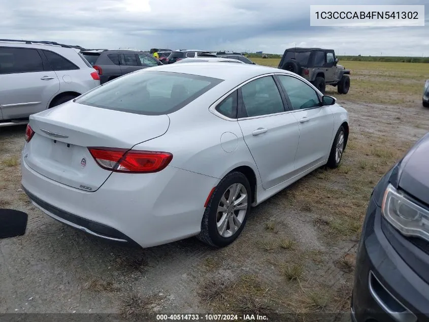 2015 Chrysler 200 Limited VIN: 1C3CCCAB4FN541302 Lot: 40514733