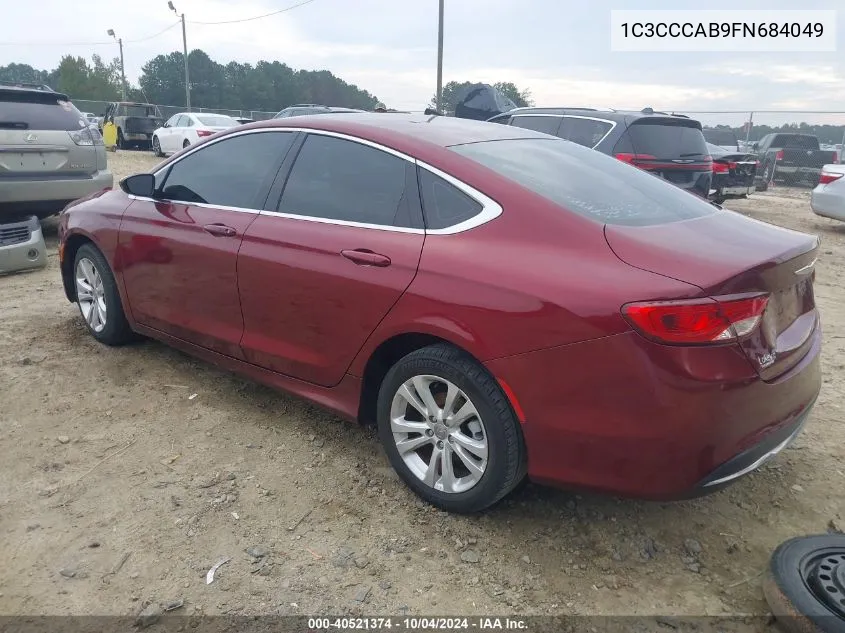 2015 Chrysler 200 Limited VIN: 1C3CCCAB9FN684049 Lot: 40521374