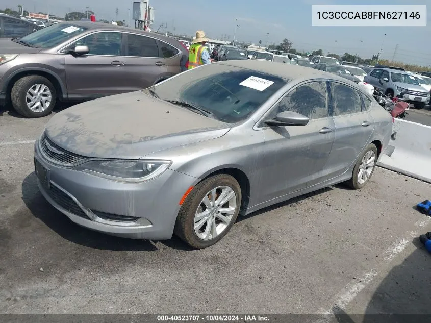 2015 Chrysler 200 Limited VIN: 1C3CCCAB8FN627146 Lot: 40523707