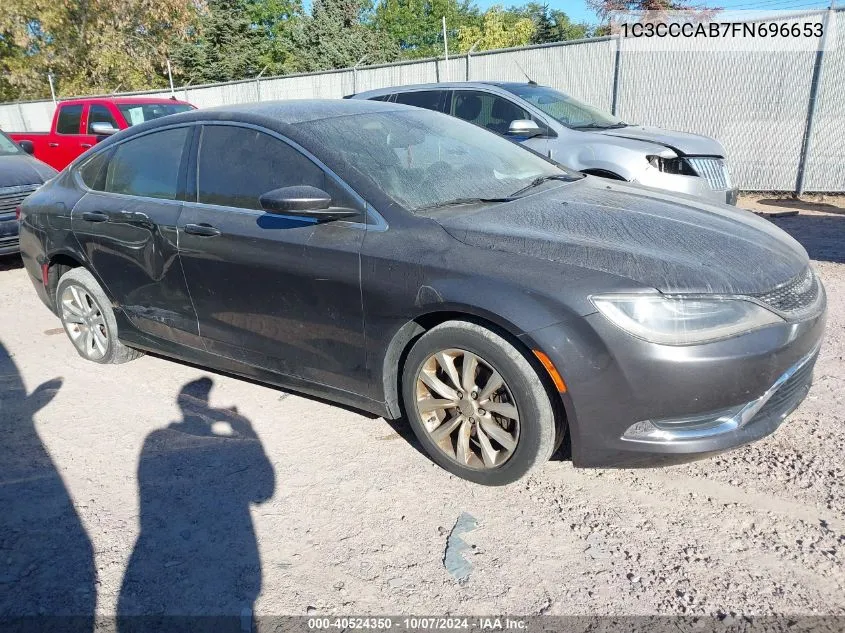 2015 Chrysler 200 Limited VIN: 1C3CCCAB7FN696653 Lot: 40524350