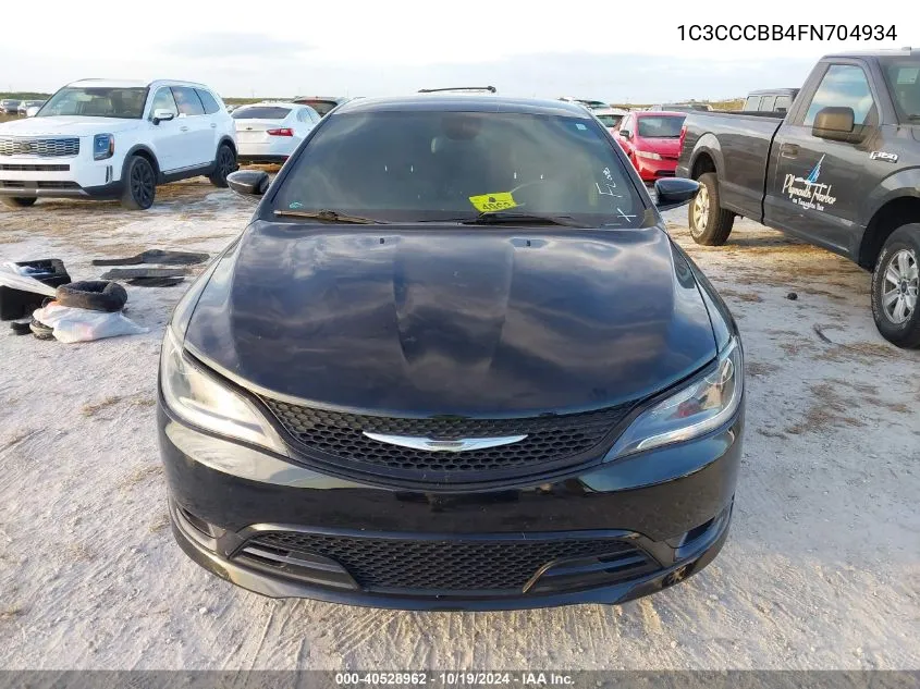 2015 Chrysler 200 S VIN: 1C3CCCBB4FN704934 Lot: 40528962