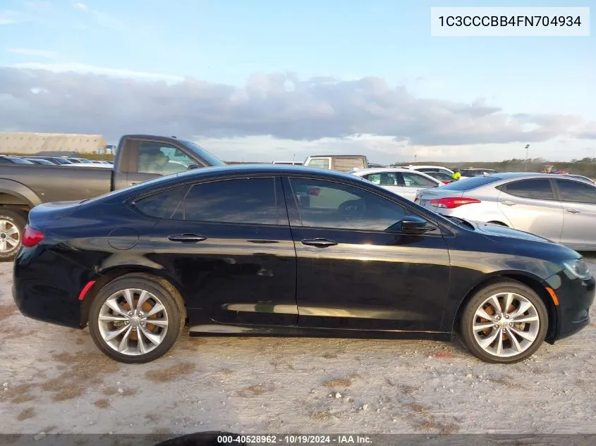 2015 Chrysler 200 S VIN: 1C3CCCBB4FN704934 Lot: 40528962