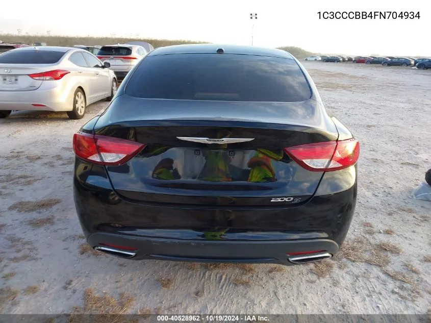 2015 Chrysler 200 S VIN: 1C3CCCBB4FN704934 Lot: 40528962