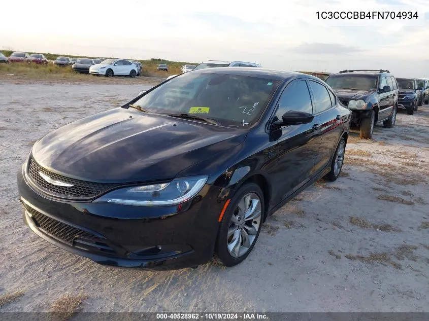 2015 Chrysler 200 S VIN: 1C3CCCBB4FN704934 Lot: 40528962