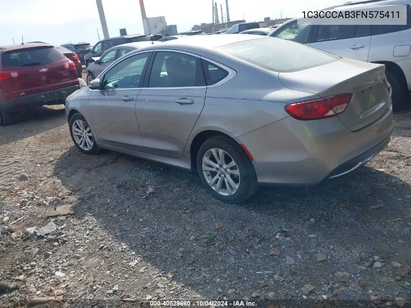 1C3CCCAB3FN575411 2015 Chrysler 200 Limited