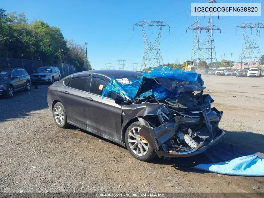 2015 Chrysler 200 C VIN: 1C3CCCCG6FN638820 Lot: 40535511