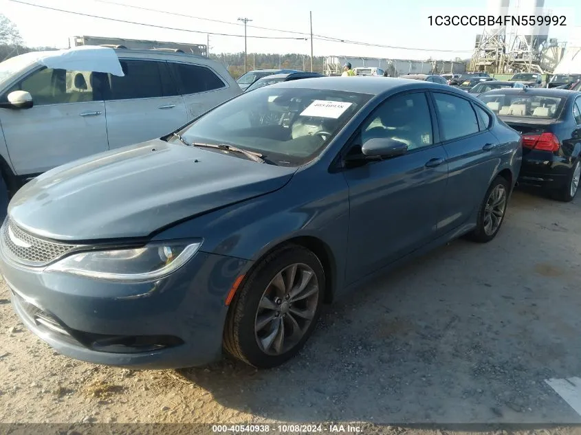 2015 Chrysler 200 S VIN: 1C3CCCBB4FN559992 Lot: 40540938